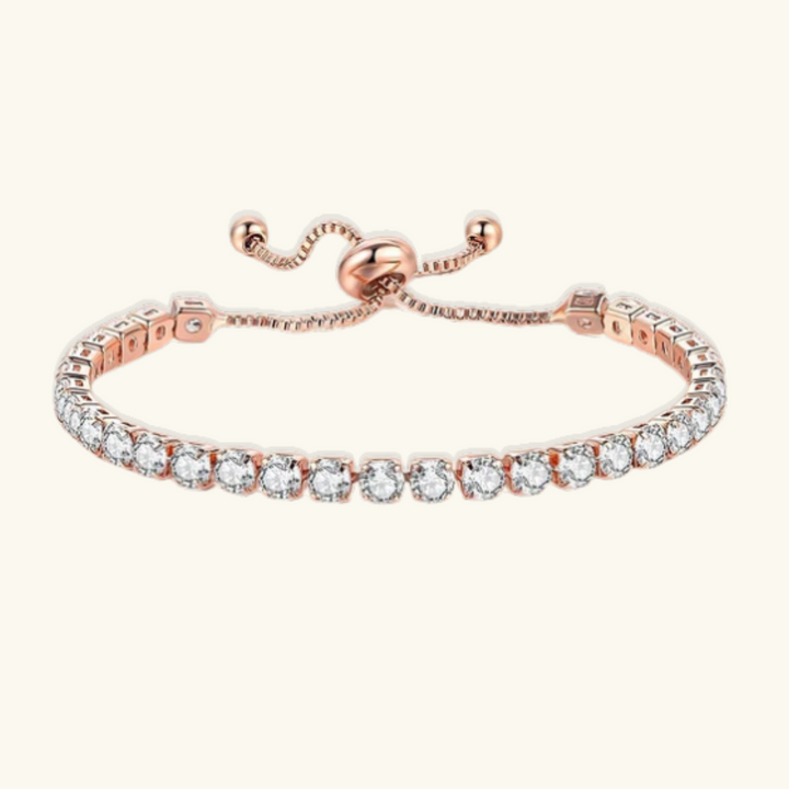 Valantomode | Gold Plated Ruby Tennis Bracelet for Women