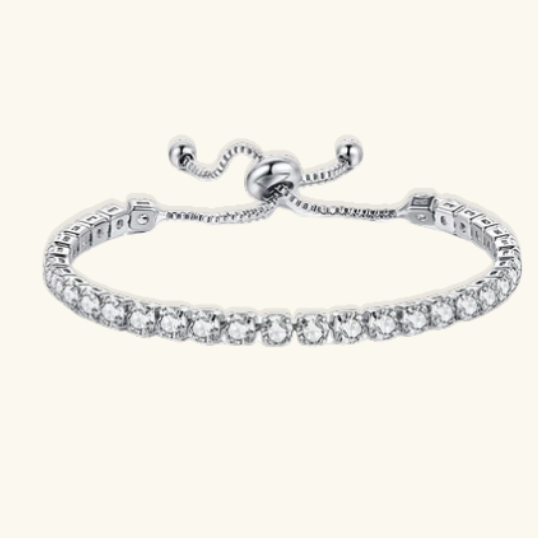 Valantomode | Gold Plated Ruby Tennis Bracelet for Women
