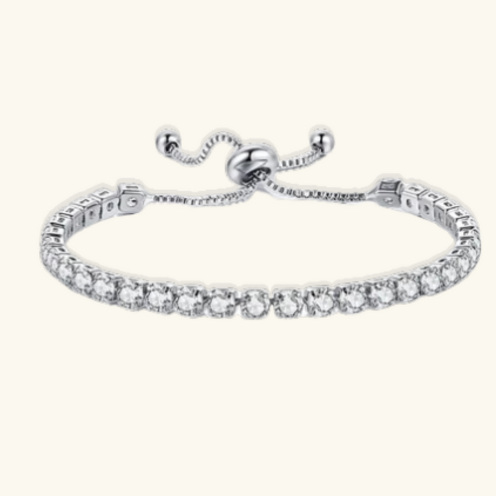 Valantomode | Gold Plated Ruby Tennis Bracelet for Women