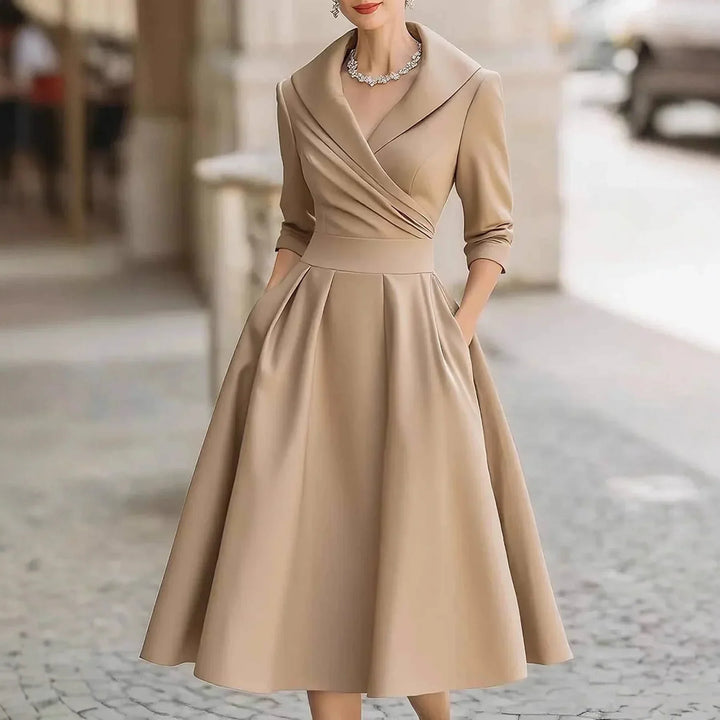 Valantomode | Chic Midi Dress for Sophisticated Women’s Gatherings