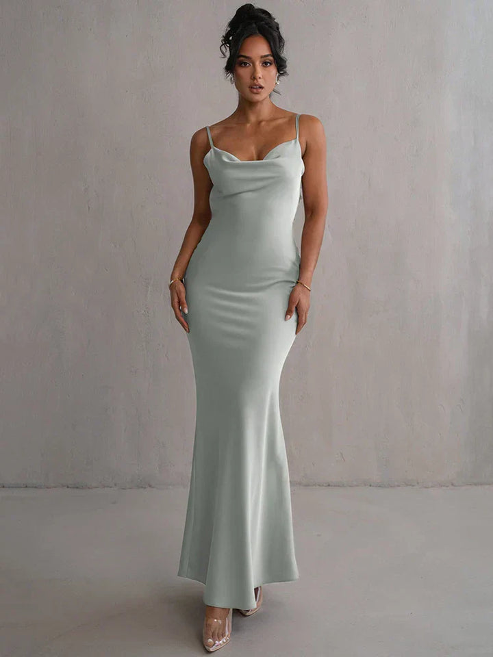 Valantomode | Open Back Maxi Dress for Effortless Elegance