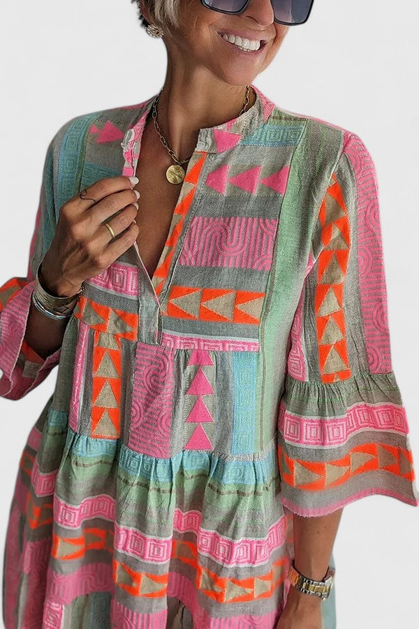 Valantomode | Stylish Bohemian Dress for Effortless Everyday Chic