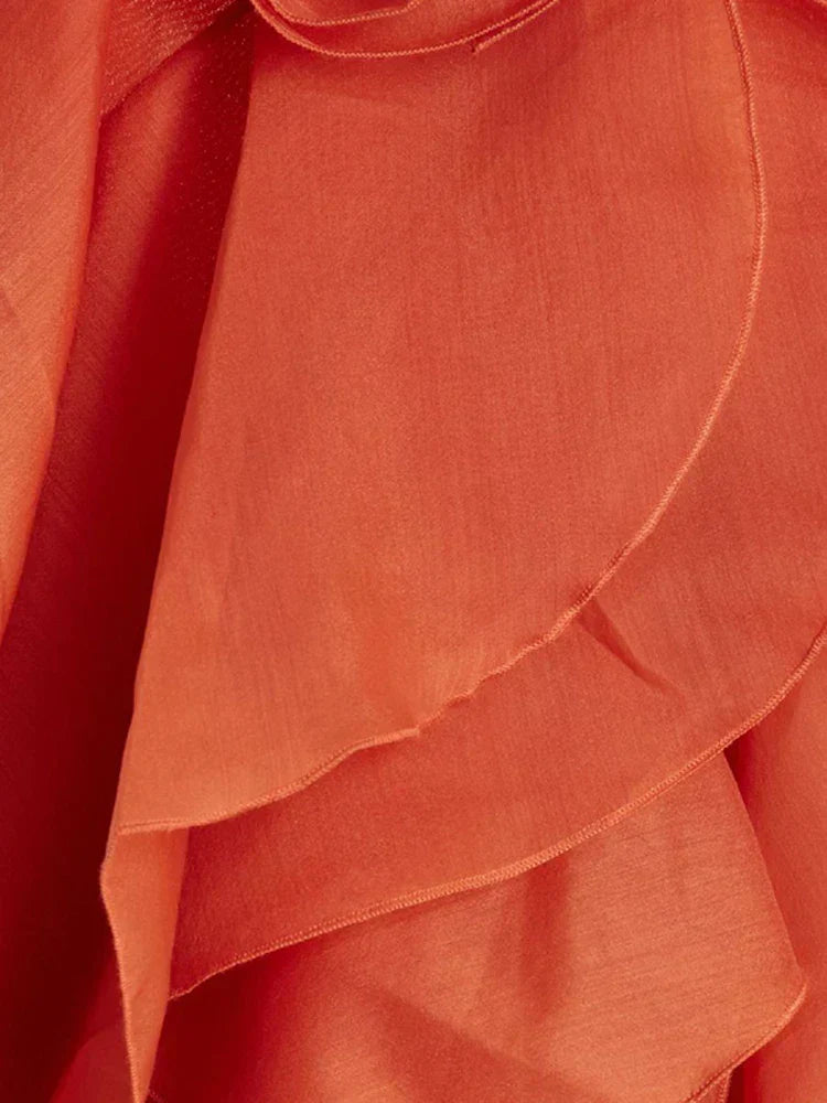 Valantomode | Layered Ruffle Maxi Dress for Effortless Elegance
