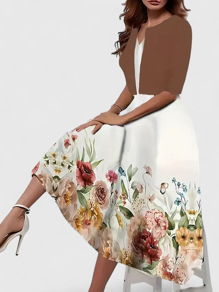Valantomode | Stunning Midi Dress for Chic Evening Gatherings