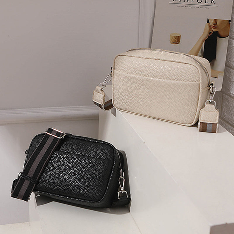 Valantomode | Aura Kinetic Sentry – Compact Executive Shoulder Bag with Contrast Statement Strap