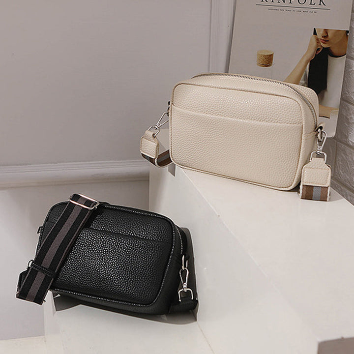 Valantomode | Aura Kinetic Sentry – Compact Executive Shoulder Bag with Contrast Statement Strap