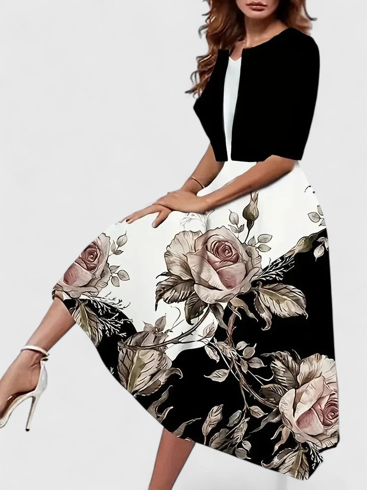 Valantomode | Stunning Midi Dress for Chic Evening Gatherings