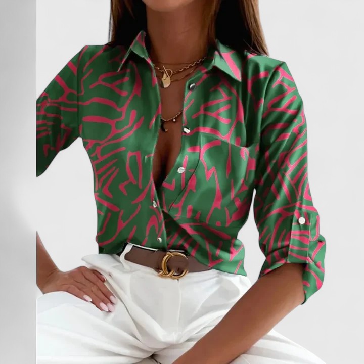Valantomode | Blouse with Elegant Long Sleeves