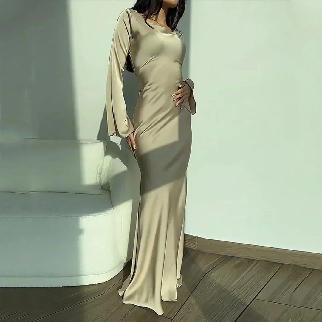 Valantomode | Chic Long Sleeve Dress for Effortless Everyday Style