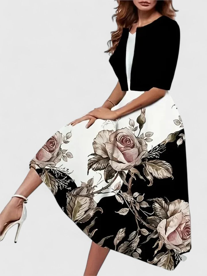 Valantomode | Stunning Midi Dress for Chic Evening Gatherings