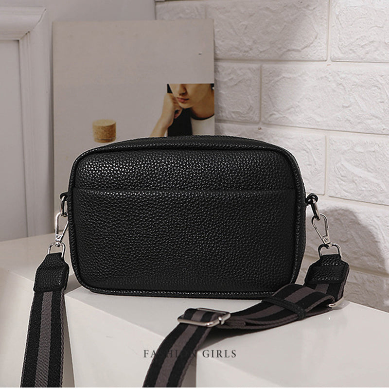 Valantomode | Aura Kinetic Sentry – Compact Executive Shoulder Bag with Contrast Statement Strap