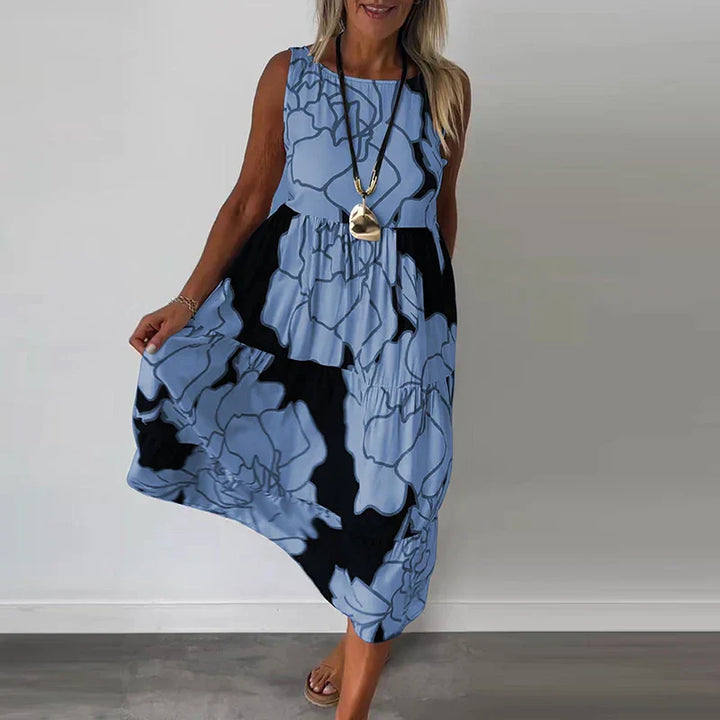 Valantomode | Maxi Dress - Sleeveless Design