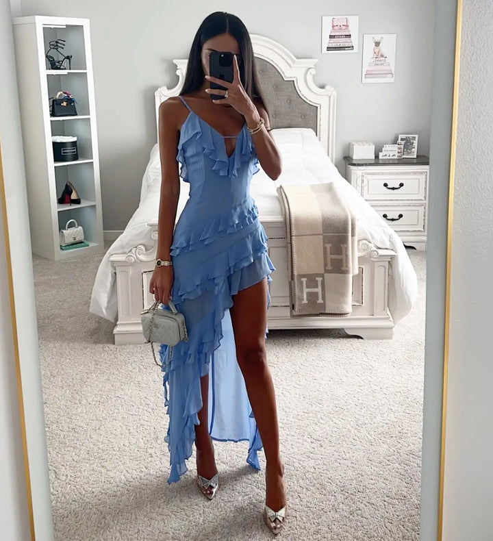 Valantomode | Chic Asymmetrical Dress for Effortless Style