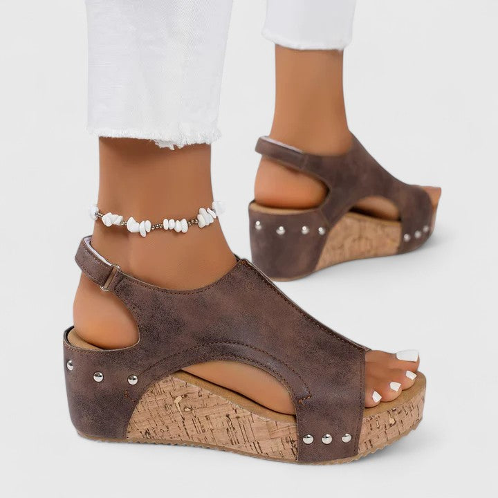 Valantomode | Wedge Sandals with Comfort Support