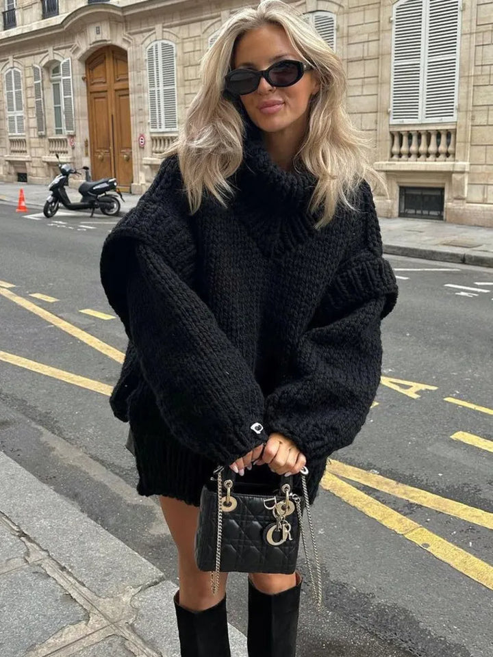 Valantomode | Cozy Oversized Knit Sweater for Effortless Style