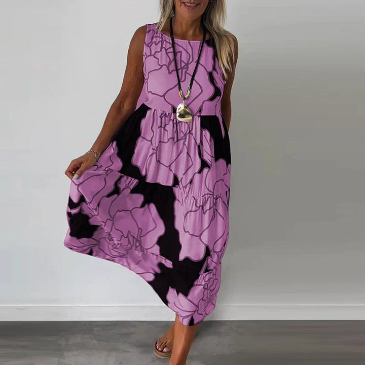 Valantomode | Maxi Dress - Sleeveless Design