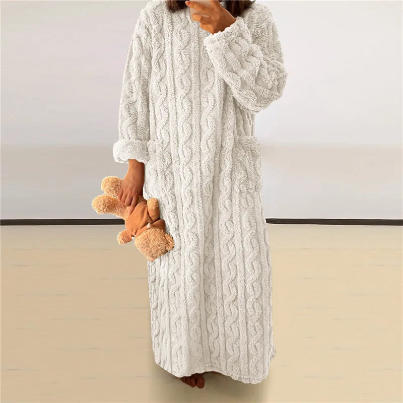Valantomode | Cozy Fleece Teddy Robe for Ultimate Comfort and Warmth