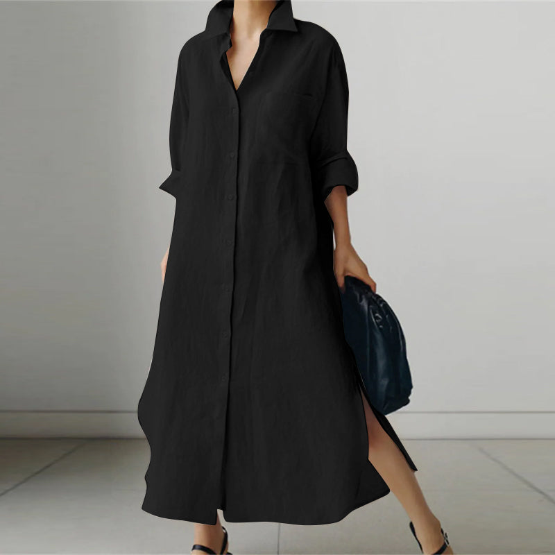 Valantomode | Chic Maxi Dress with Elegant Side Slits