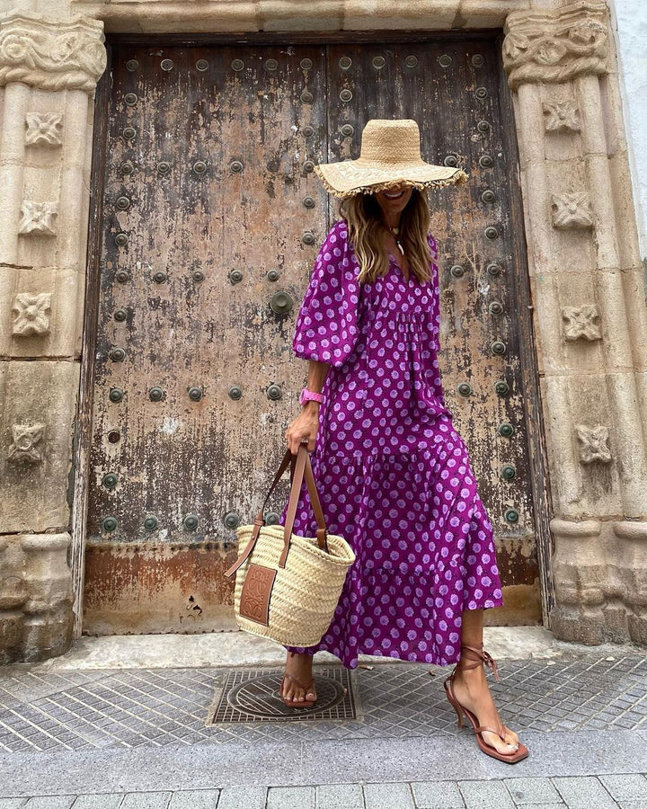 Valantomode | Chic Geometric Maxi Skirt for Stylish Women