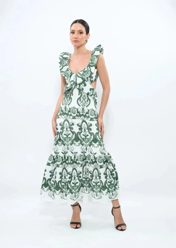 Valantomode | Chic Open Back Maxi Dress for Effortless Elegance