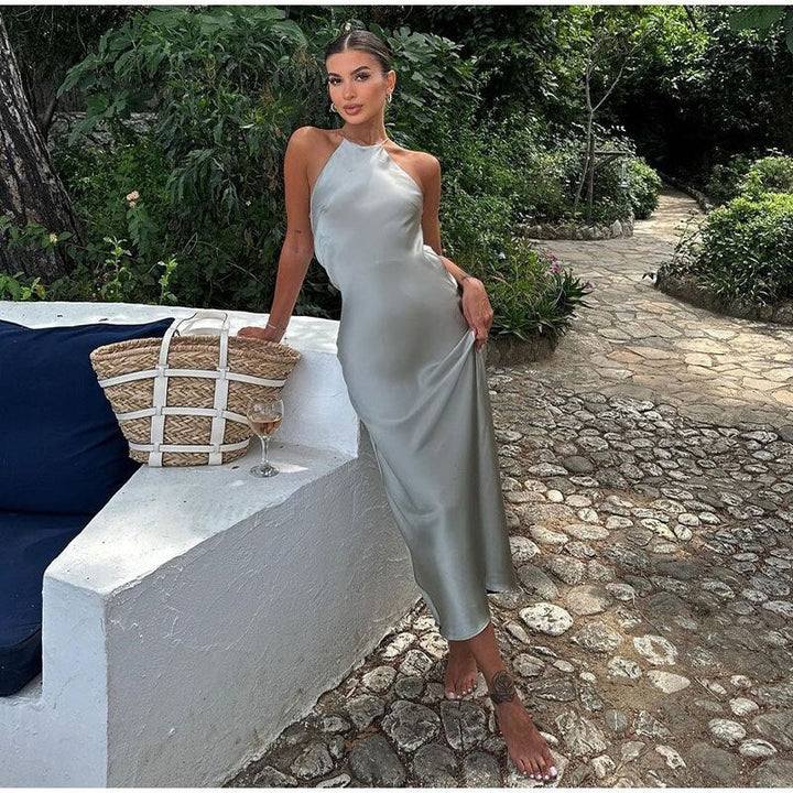 Valantomode | Chic Open Back Elegant Dress for Stunning Style