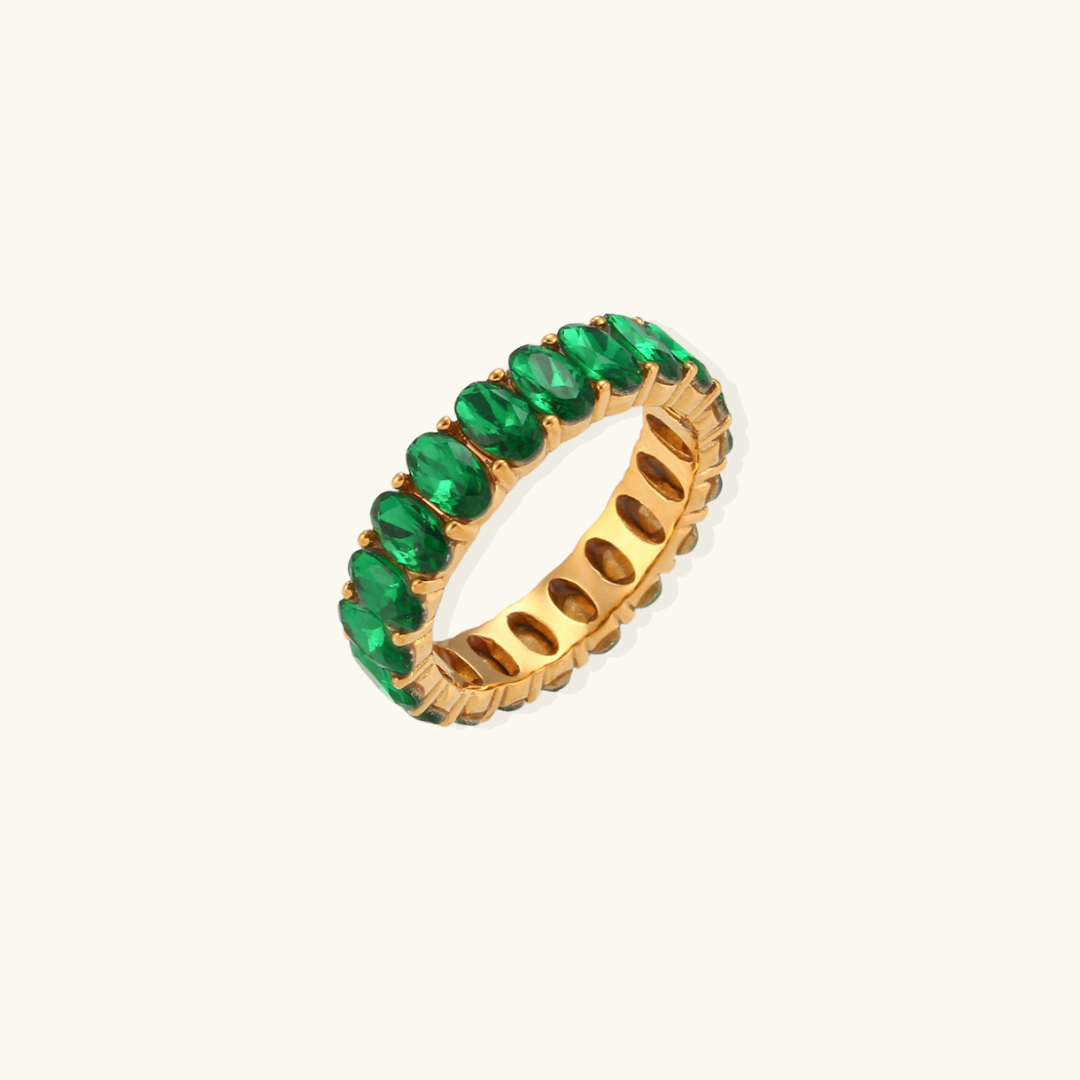 Valantomode | Gold Plated AAAA Diamond Simulant Ring for Women