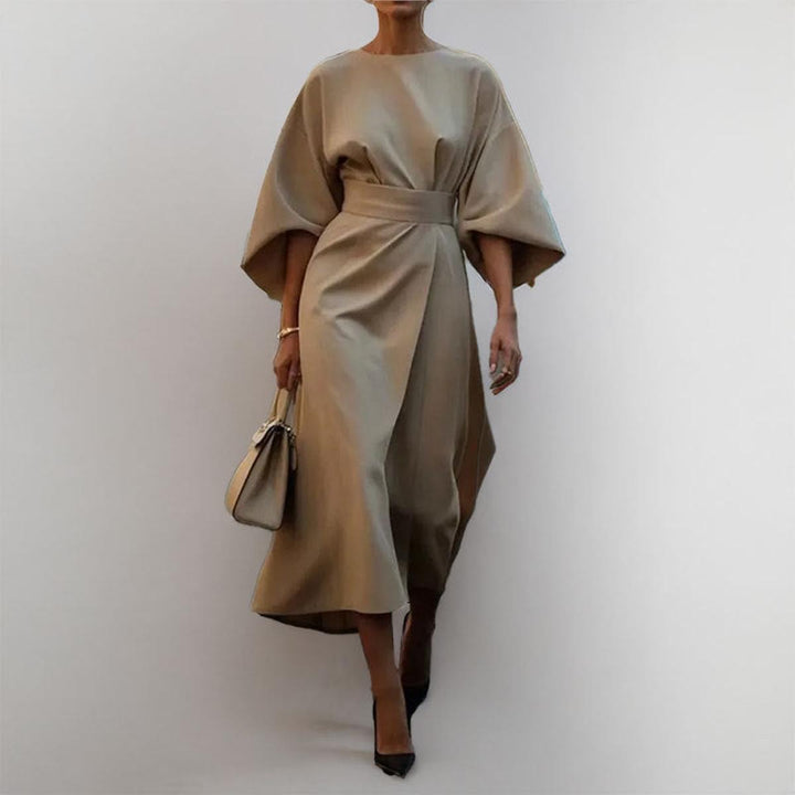 Valantomode | Stylish Maxi Dress with Chic Batwing Sleeves for Women