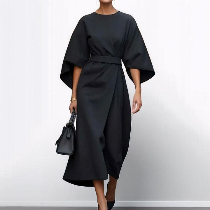 Valantomode | Stylish Maxi Dress with Chic Batwing Sleeves for Women
