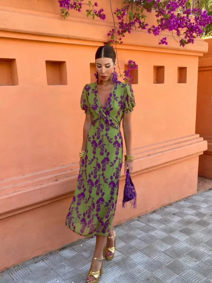 Valantomode | Breezy Floral Dress for Women Perfect for Summer Days