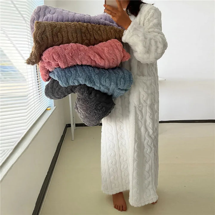 Valantomode | Cozy Fleece Teddy Robe for Ultimate Comfort and Warmth