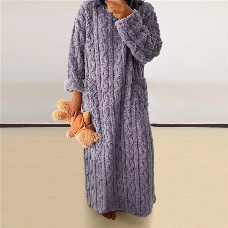 Valantomode | Cozy Fleece Teddy Robe for Ultimate Comfort and Warmth