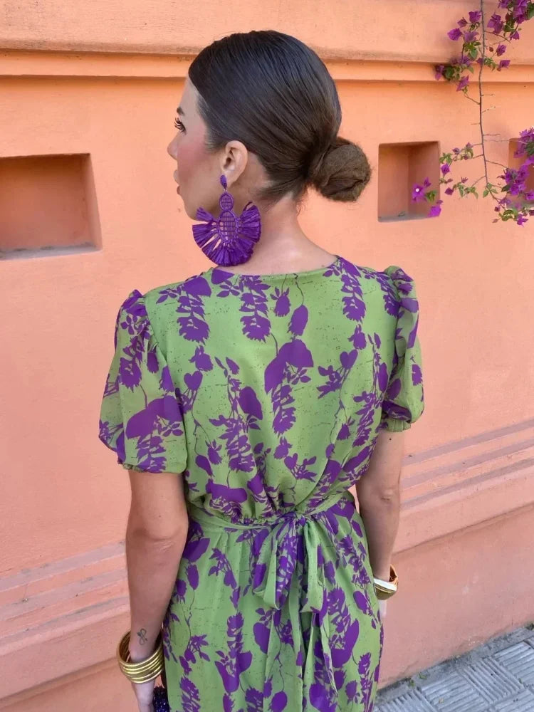 Valantomode | Breezy Floral Dress for Women Perfect for Summer Days