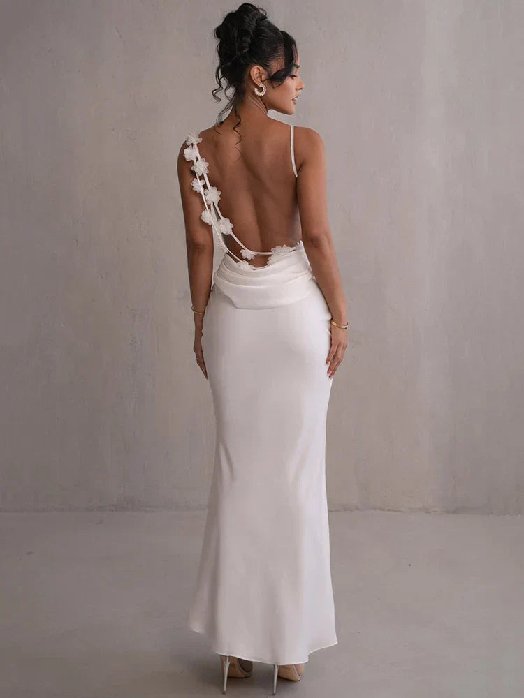 Valantomode | Open Back Maxi Dress for Effortless Elegance