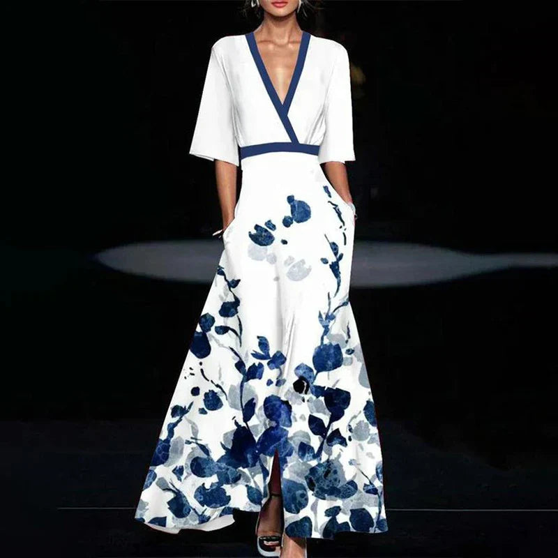 Valantomode | Trendy Floral Maxi Dress Perfect for Summer Events