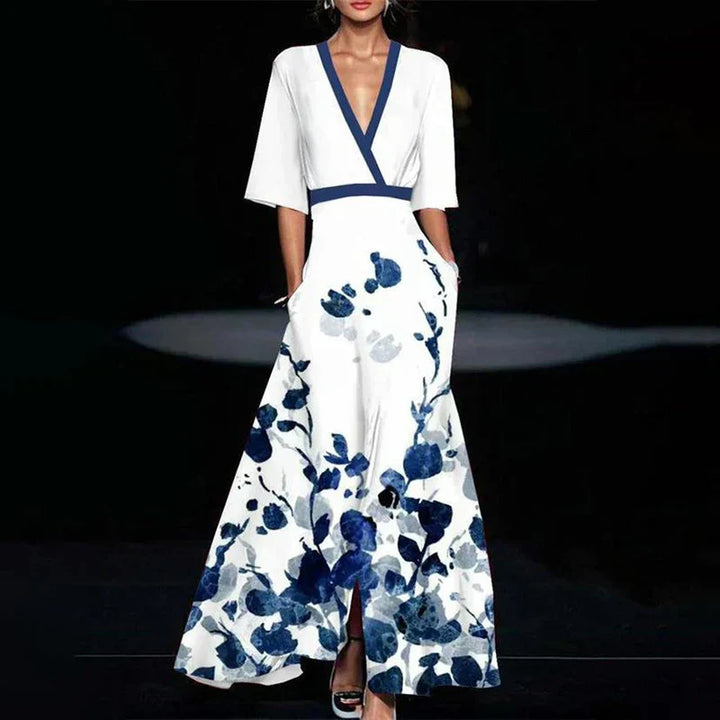 Valantomode | Trendy Floral Maxi Dress Perfect for Summer Events