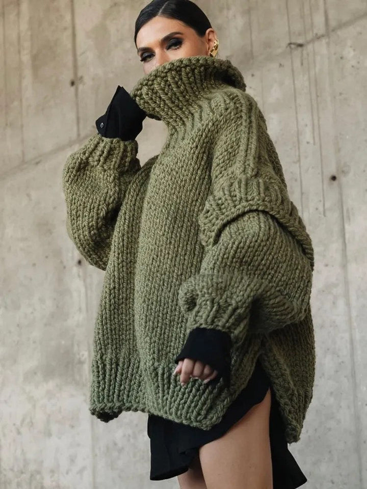 Valantomode | Cozy Oversized Knit Sweater for Effortless Style