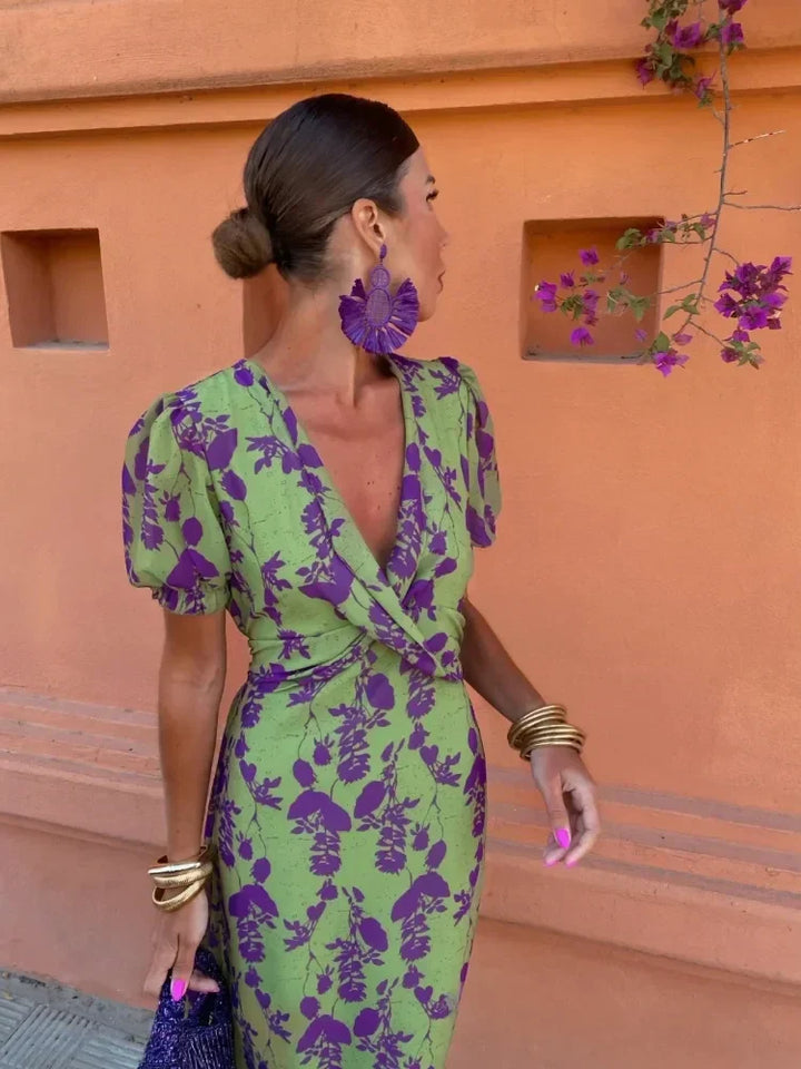 Valantomode | Breezy Floral Dress for Women Perfect for Summer Days