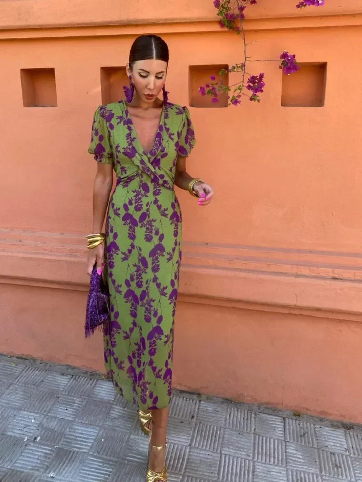 Valantomode | Breezy Floral Dress for Women Perfect for Summer Days