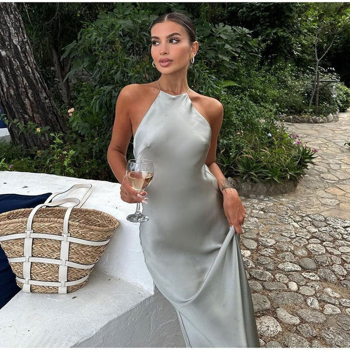 Valantomode | Chic Open Back Elegant Dress for Stunning Style