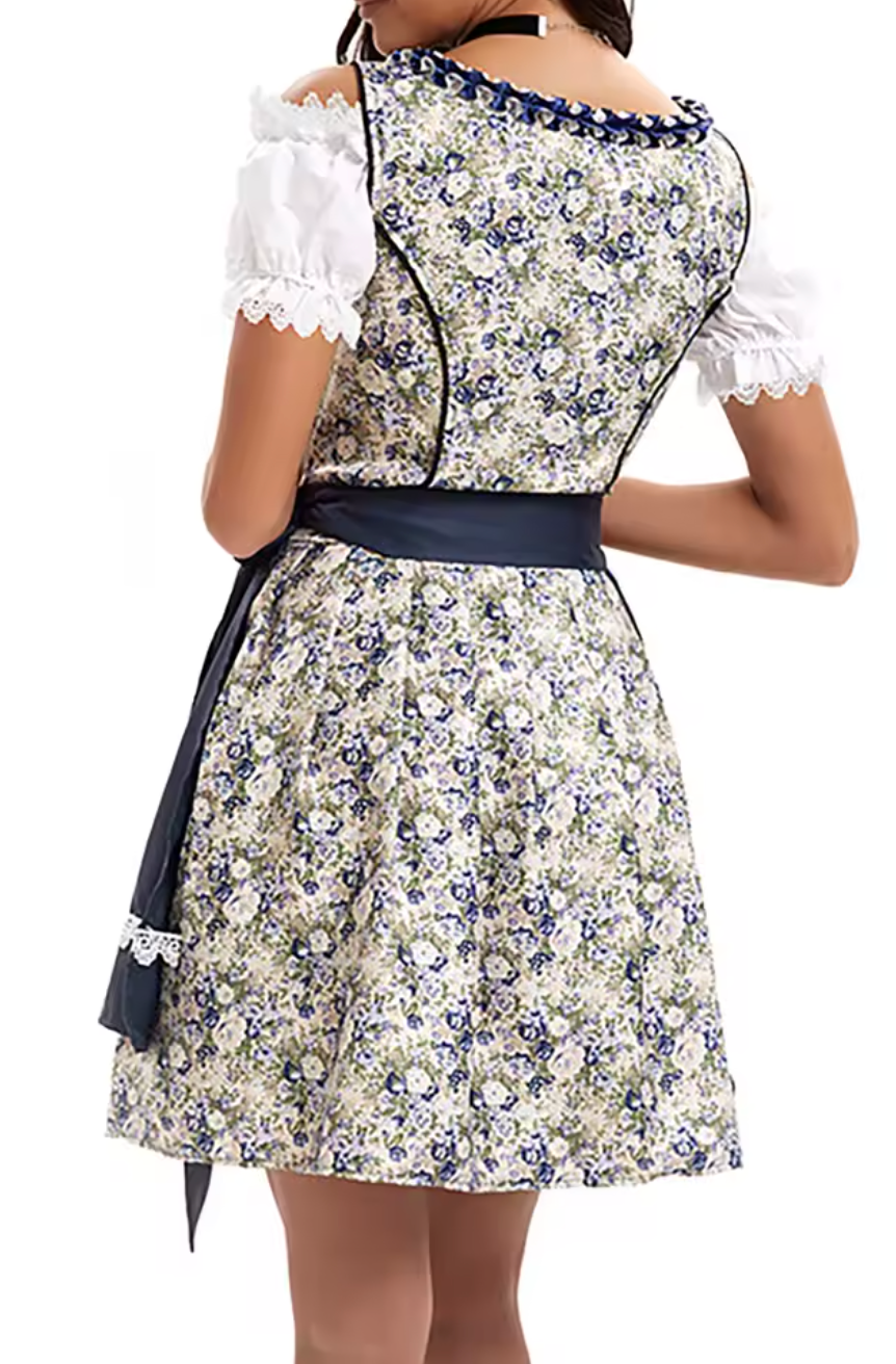 Valantomode | Elegant Dirndl Dress with Stylish Apron