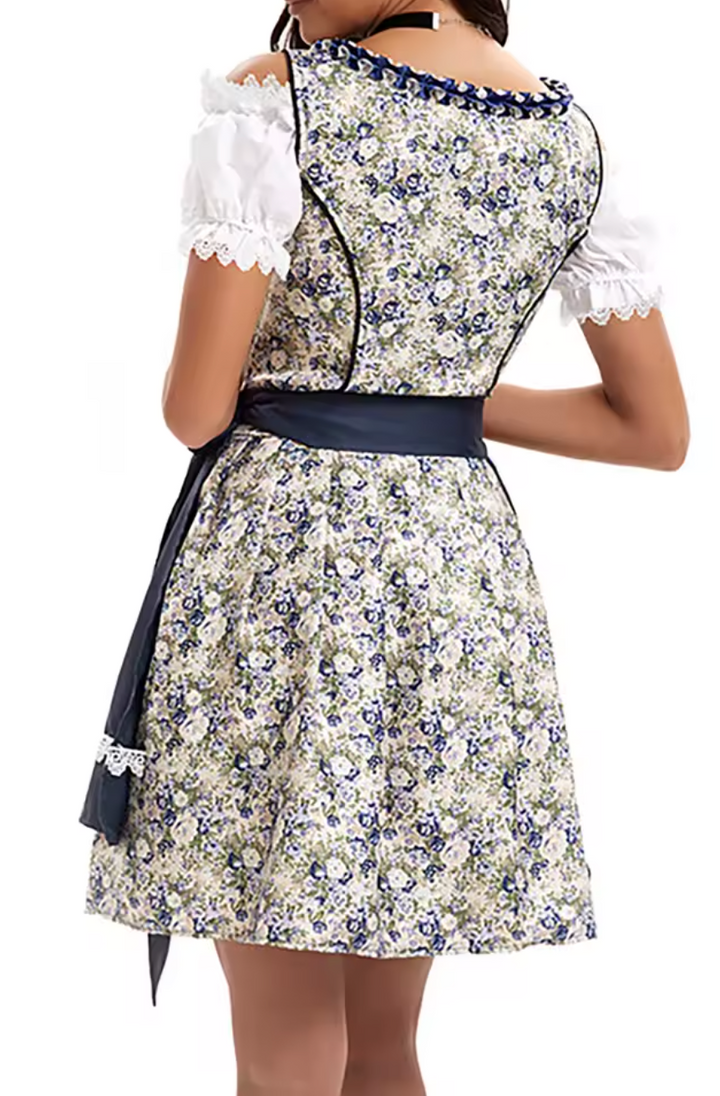 Valantomode | Elegant Dirndl Dress with Stylish Apron