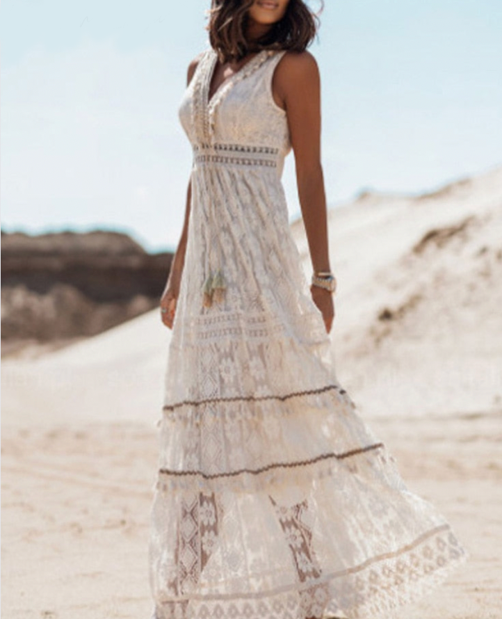 Valantomode | Chic Boho Maxi Dress for Effortless Summer Style