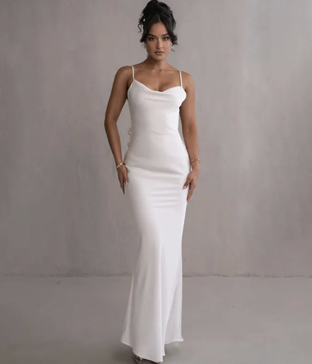 Valantomode | Open Back Maxi Dress for Effortless Elegance