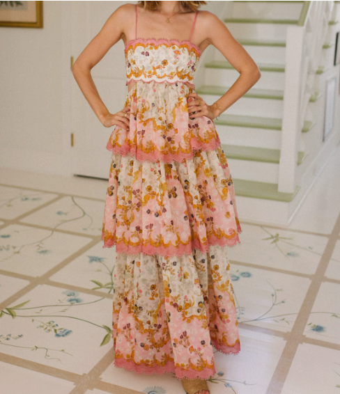 Valantomode | Elegant Lace Maxi Dress for Effortless Style