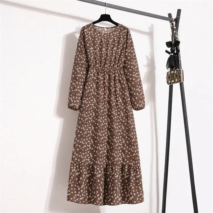 Valantomode | Beautiful Long Summer Dress with Floral Print for Women