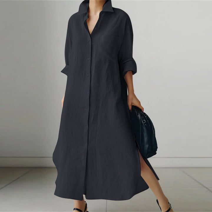 Valantomode | Chic Maxi Dress with Elegant Side Slits