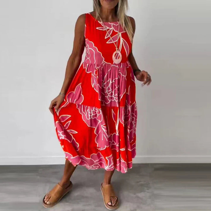 Valantomode | Maxi Dress - Sleeveless Design