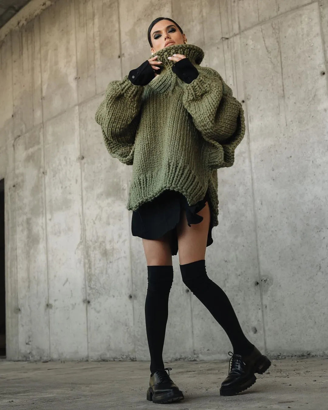 Valantomode | Cozy Oversized Knit Sweater for Effortless Style