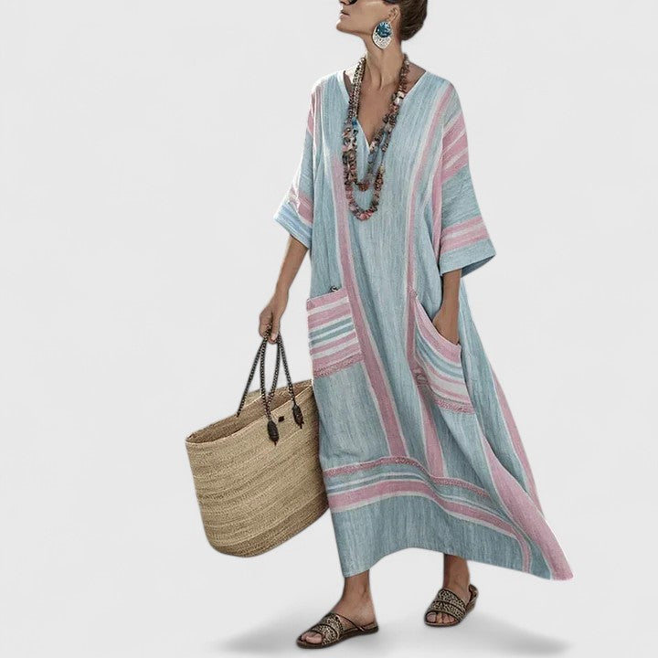 Valantomode | Chic Bohemian Dress for a Stylish Summer Look