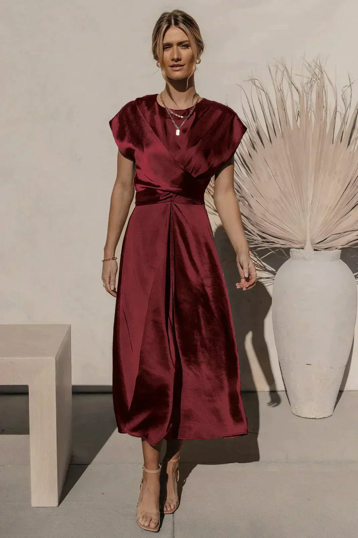 Valantomode | Chic Satin Dress for Women's Night Out and Special Events
